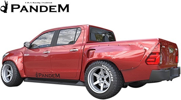 【M’s】TOYOTA ハイラックス GUN125 (H29.9-R2.7) PANDEM フロントバー パンデム FRP製 エアロ バンパープロテクター 125ハイラックス_画像4