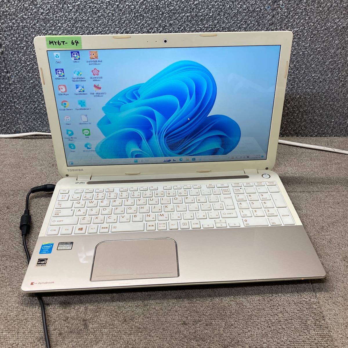 MY6T-64 激安 OS Windows11Pro試作 ノートPC TOSHIBA dynabook T554/67KG Core i7 4700MQ メモリ4GB HDD320GB カメラ 現(xiàn)狀品