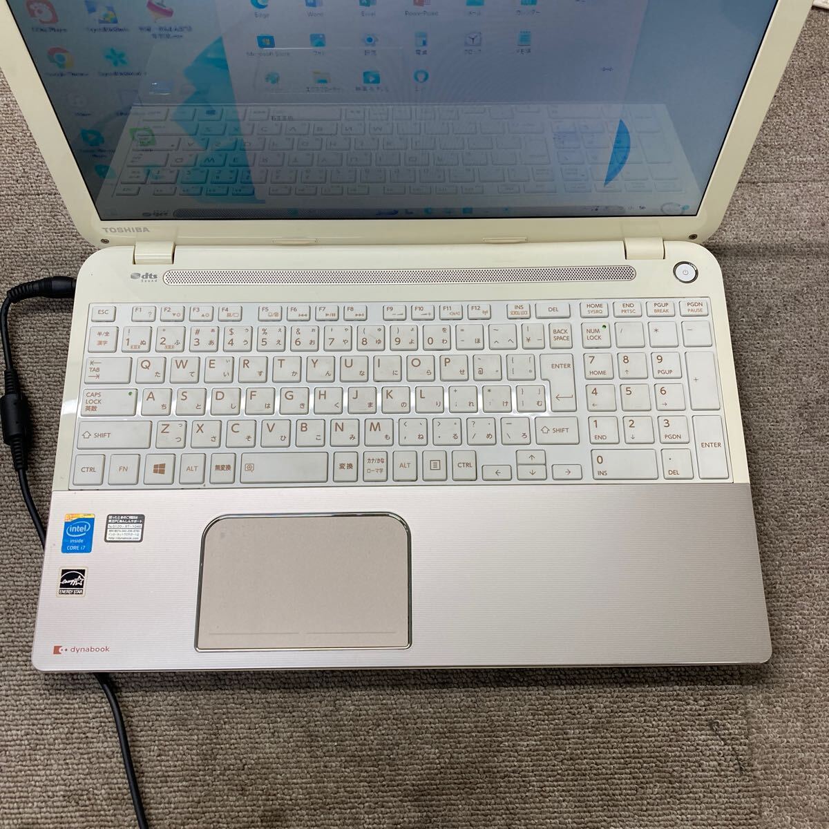 MY6T-64 激安 OS Windows11Pro試作 ノートPC TOSHIBA dynabook T554/67KG Core i7 4700MQ メモリ4GB HDD320GB カメラ 現(xiàn)狀品
