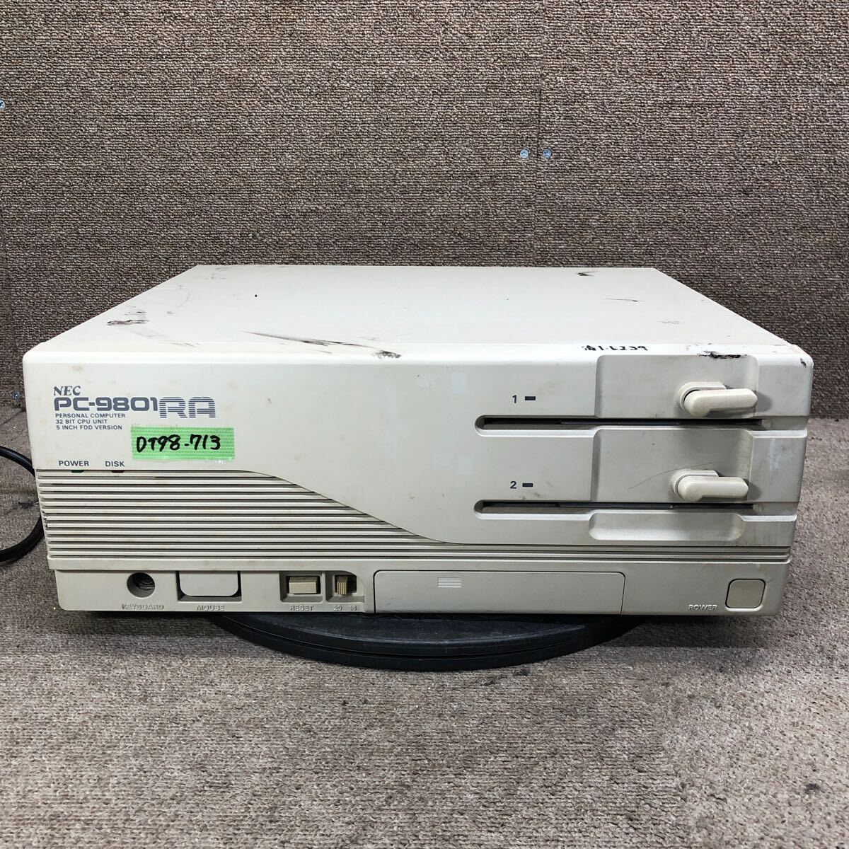 DT98-713 супер-скидка PC98 настольный NEC PC-9801RA HDD отсутствует электризация не возможно Junk 