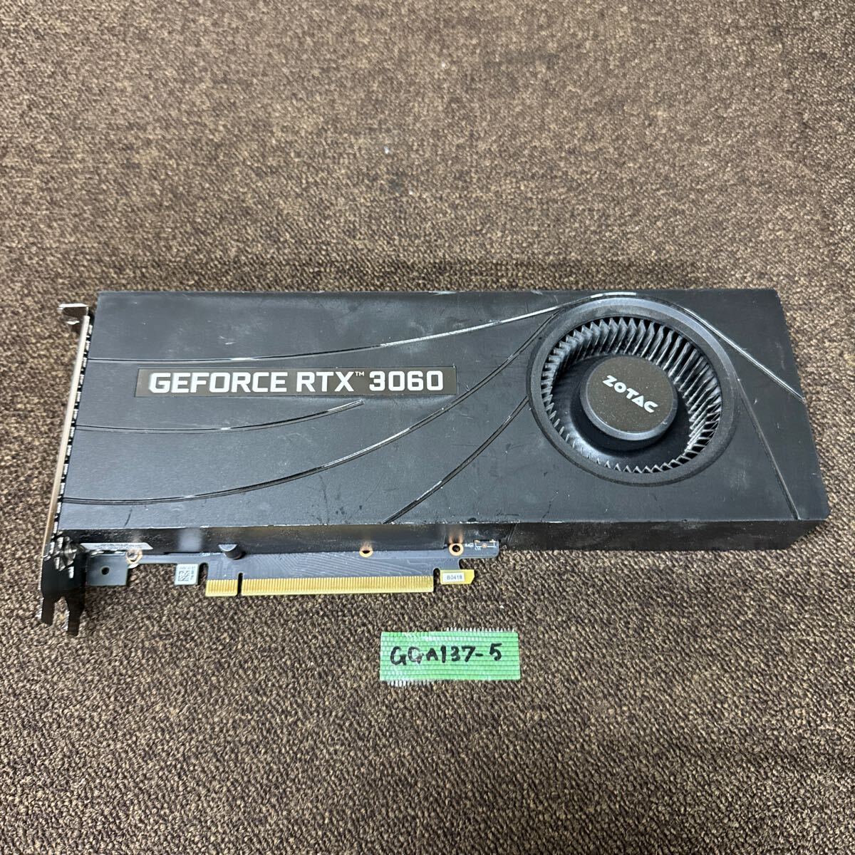GGA137-5 激安 グラフィックボード ZOTAC GeForce RTX 3060 12GB GDDR6 ZT-A30600A-10B 認(rèn)識(shí).畫像出力のみ確認(rèn) 中古品 同梱可能