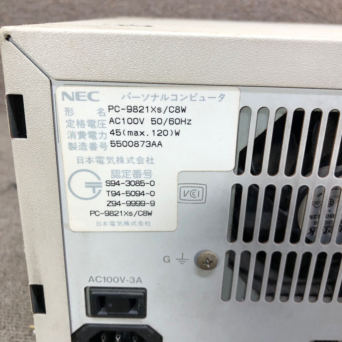 DT98-729 супер-скидка PC98 настольный NEC PC-9821 Xs MEM 13312KB HDD отсутствует память проверка до подтверждено Junk 