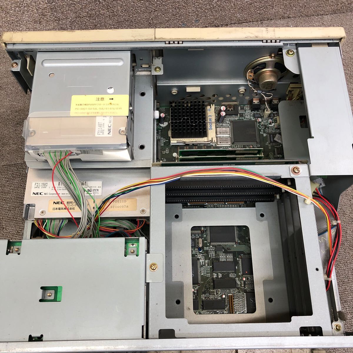 DT98-729 супер-скидка PC98 настольный NEC PC-9821 Xs MEM 13312KB HDD отсутствует память проверка до подтверждено Junk 