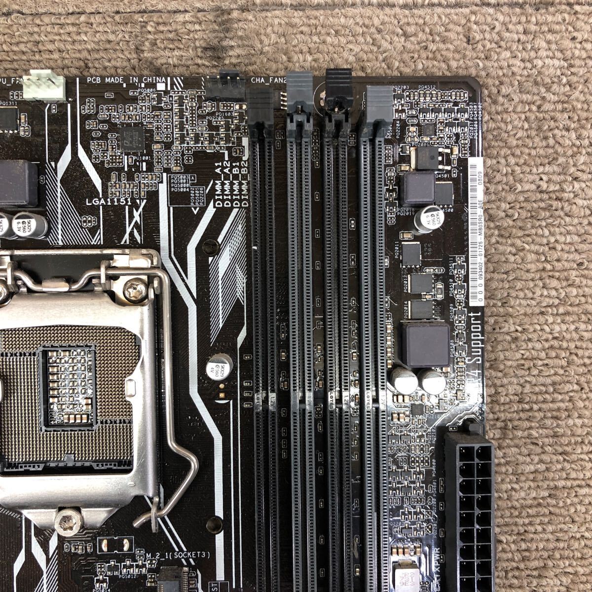 MG6-6 激安 マザーボード ASUS PRIME B250M-A LGA1151 BIOS立ち上がり確認済み ジャンク