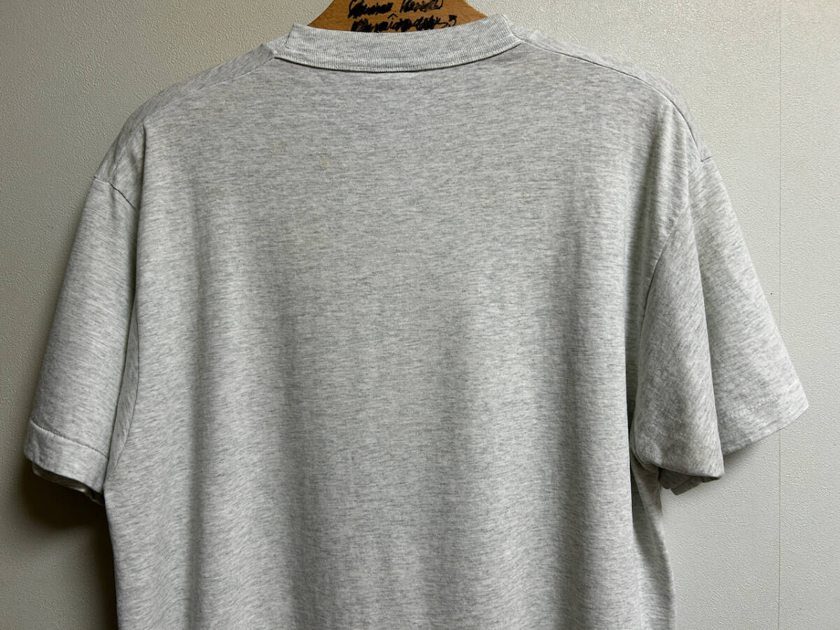 90s USA製 ヴィンテージ 半袖 イラスト Tシャツ FRUIT OF THE LOOM 霜降りグレー_画像5