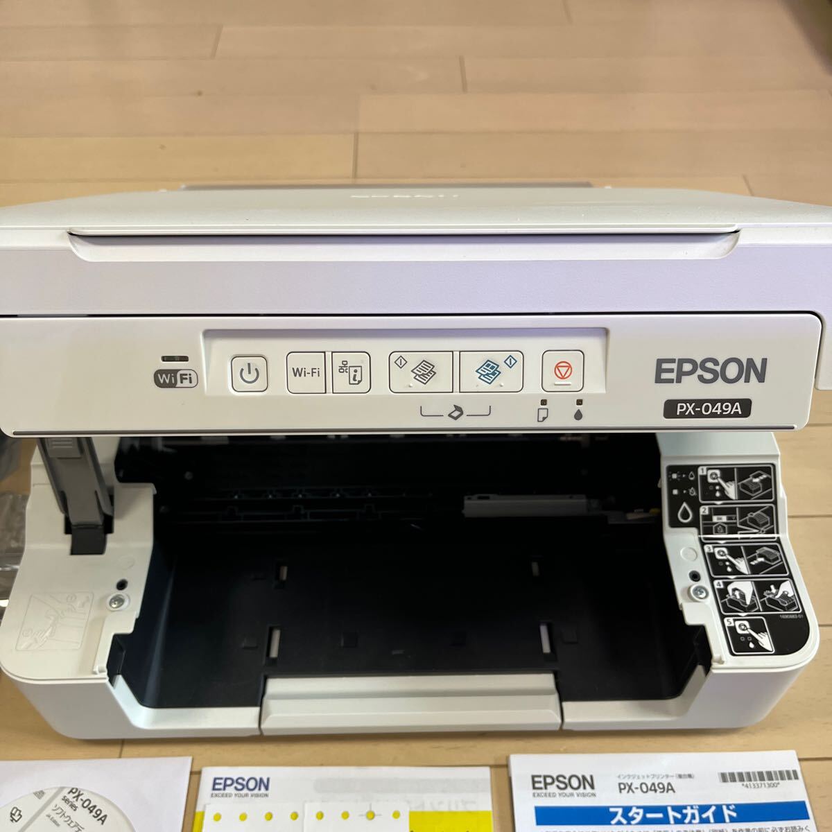 通電&スキャンOK インク無し/印刷未確認 ジャンク扱 エプソン