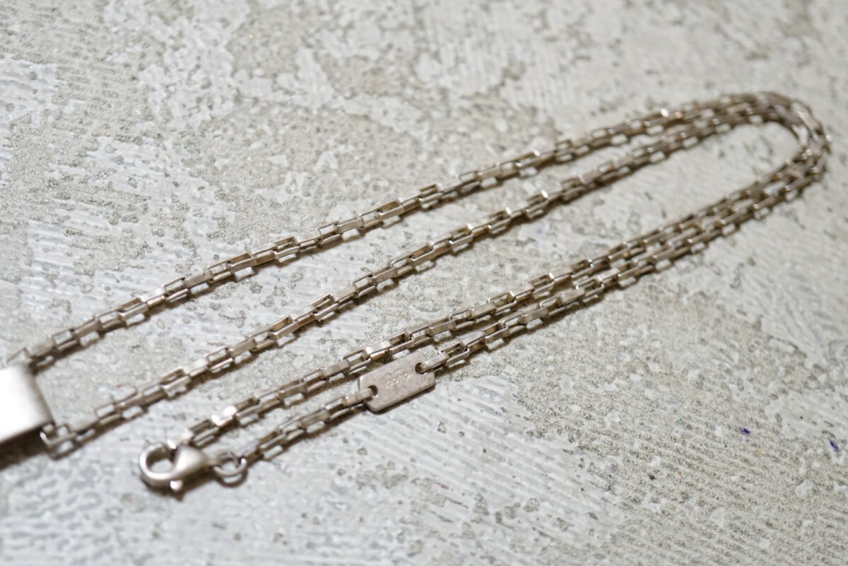 450 GUCCI/ Gucci за границей производства бренд серебряный колье подвеска Vintage аксессуары SILVER 925 печать серебряный ювелирные изделия декортивный элемент 