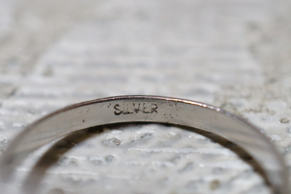 889 天然スモーキークォーツ リング 指輪 ヴィンテージ アクセサリー SILVER刻印 天然石 色石 寶石 カラーストーン 裝飾品