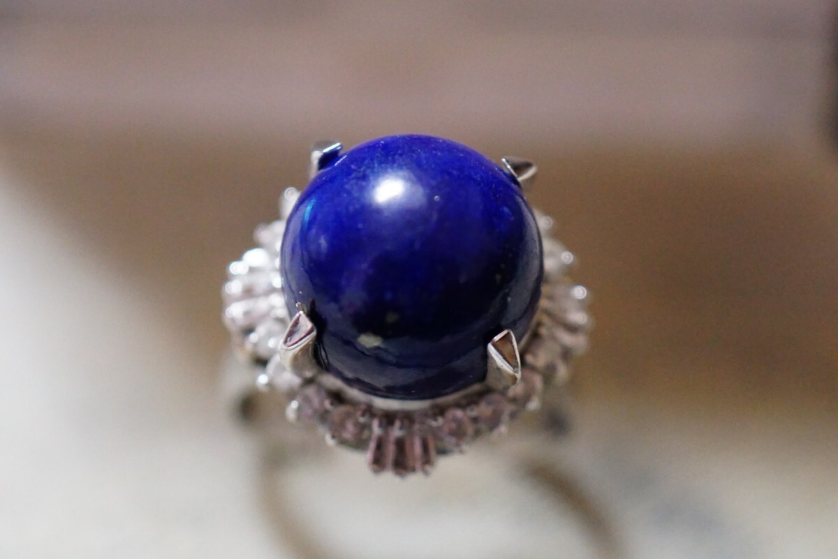 1381 натуральный лазурит кольцо кольцо Vintage аксессуары SILVER печать натуральный камень цвет камень драгоценнный камень цветной камень декортивный элемент 