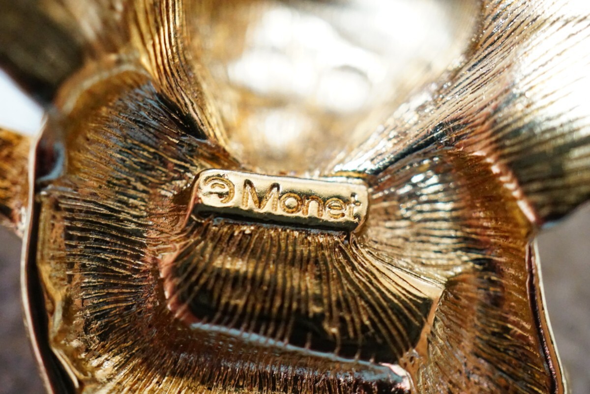 1296 MONET/mone за границей производства бренд ангел стразы Gold цвет брошь Vintage аксессуары декортивный элемент 