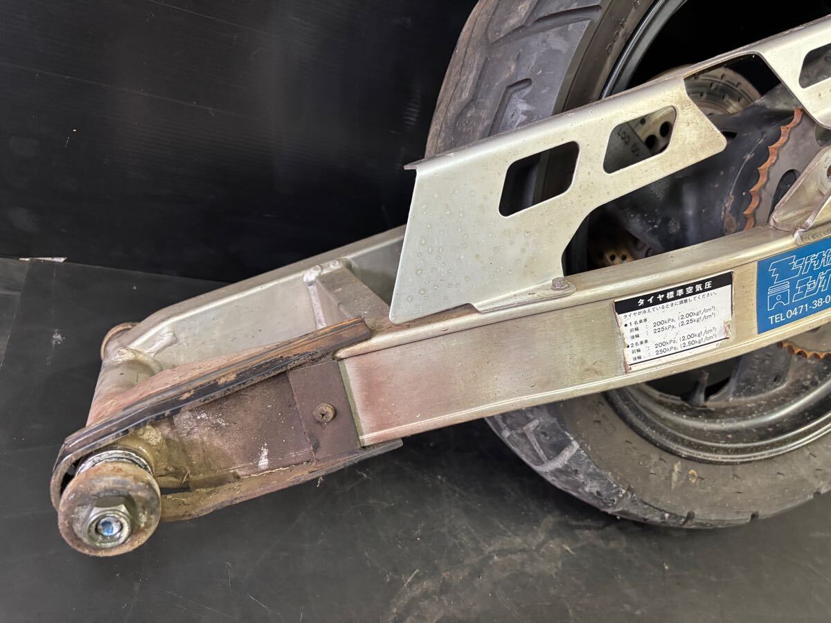 ｛4HM｝XJR400 1臺(tái)ばら売り 純正リア足回りASSY スイングアーム リアホイール トルクロッド ディスク XJR400R XJ400 チェーンケース