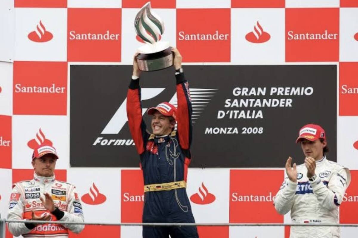 1/43 F1 Scuderia Toro Rosso Ferrari STR3 Sebastian Vettel #15 ◆ Winner 2008 Formula 1 Italian Grand Prix Monza ◆ Red Bull