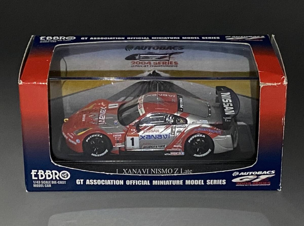 Ebbro Autobacs GT Series 1/43 2004 JGTC Nissan Xanavi NISMO Fairlady Z #1 Late ◆ R.Lyons / S.Motoyama ◆ 日産 フェアレディ (Z33)