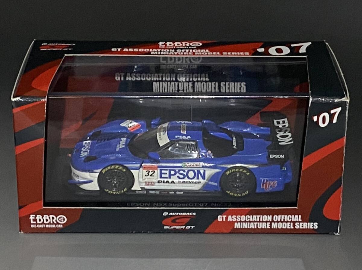Ebbro Autobacs 1/43 2007 Super GT500 Honda Epson Nakajima Racing NSX #32 ◆ ホンダ エプソン?ナカジマ レーシング