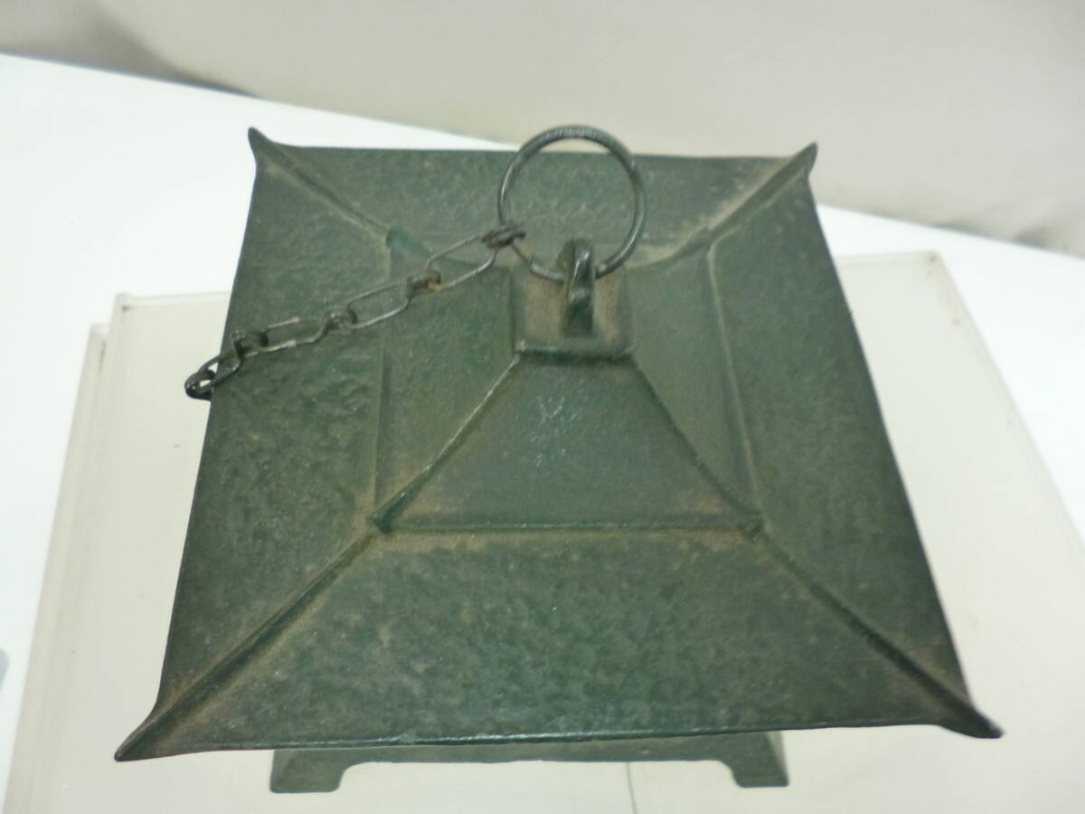 ★①南部鉄器?南部鉄風(fēng)鈴 四つ花　箱、説明書なし ※中古品/使用感サビ現(xiàn)狀品■60