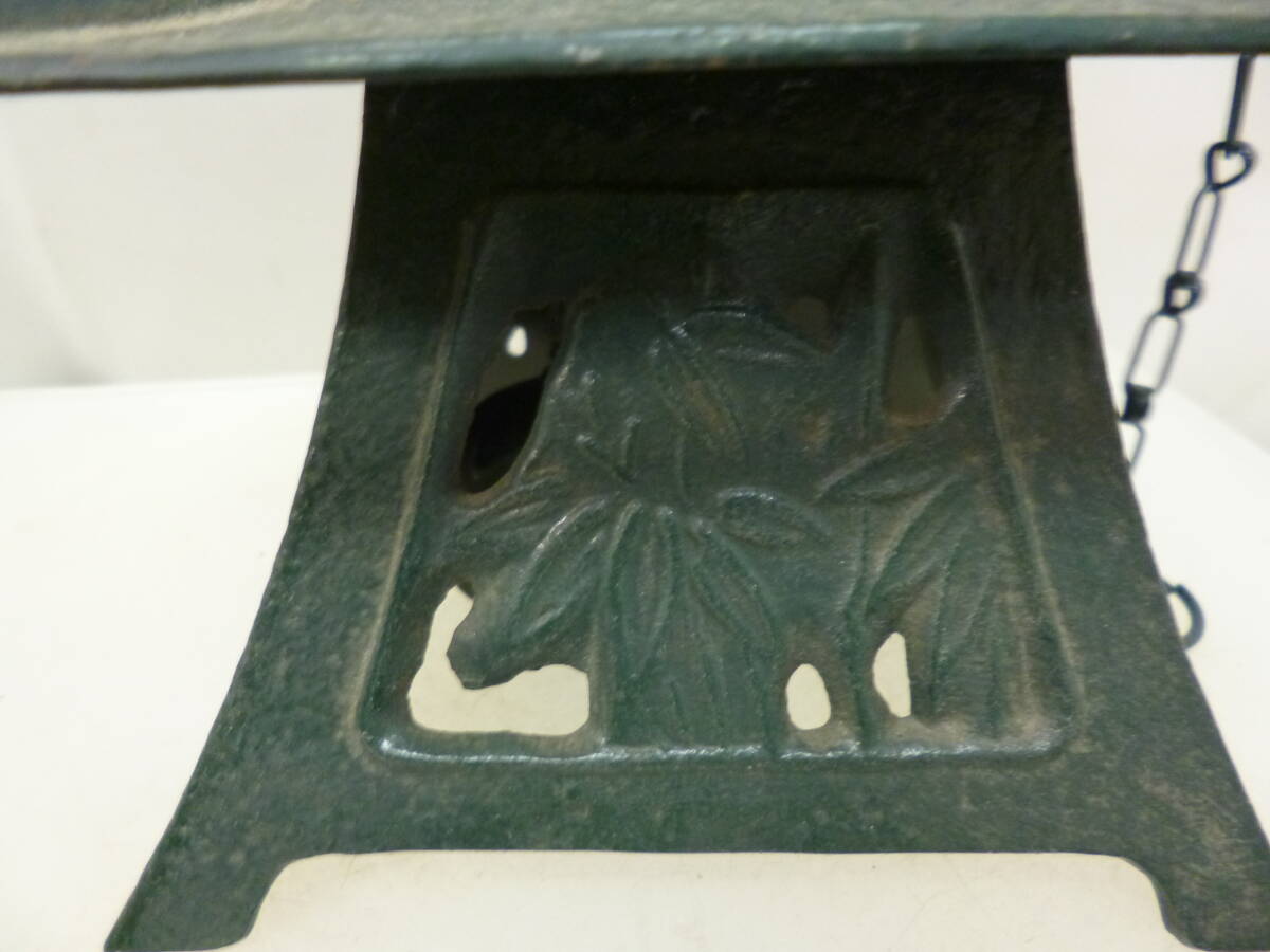 ★①南部鉄器?南部鉄風(fēng)鈴 四つ花　箱、説明書なし ※中古品/使用感サビ現(xiàn)狀品■60