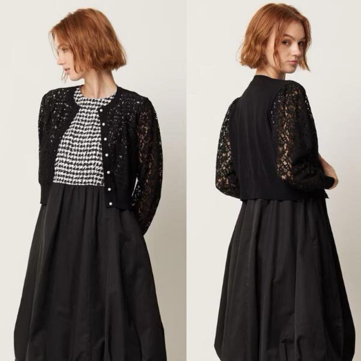 TOCCA【洗える！】GENIUS OF LACE カーディガン(トッカ)(Ｍサイズ?ブラック)新品未使用