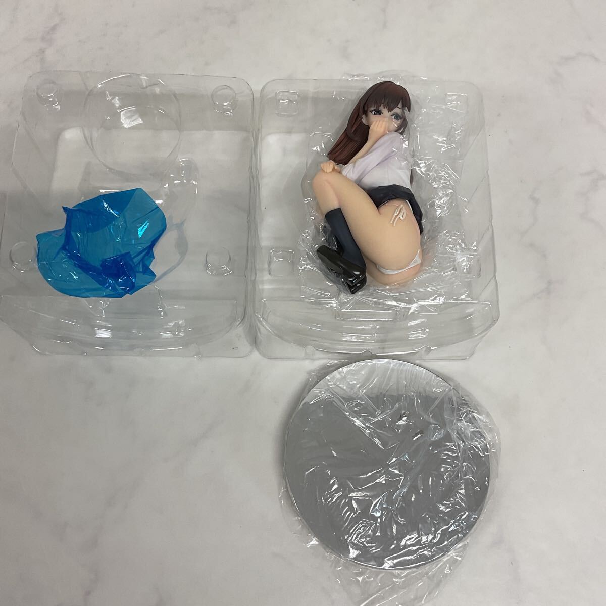 1円～ B′full 1/7 しゃがみJKさん 完成品フィギュア