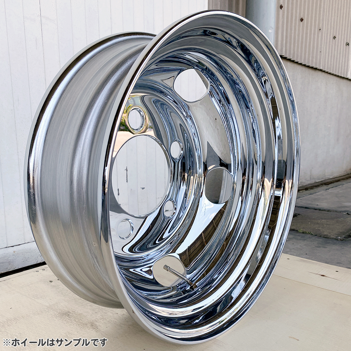 2枚 メッキホイール 17.5×5.25 5穴 オフセット113 リア用 ダイナ デュトロ トラック 小型 2t 3t 新品 1年保証 DOT-X