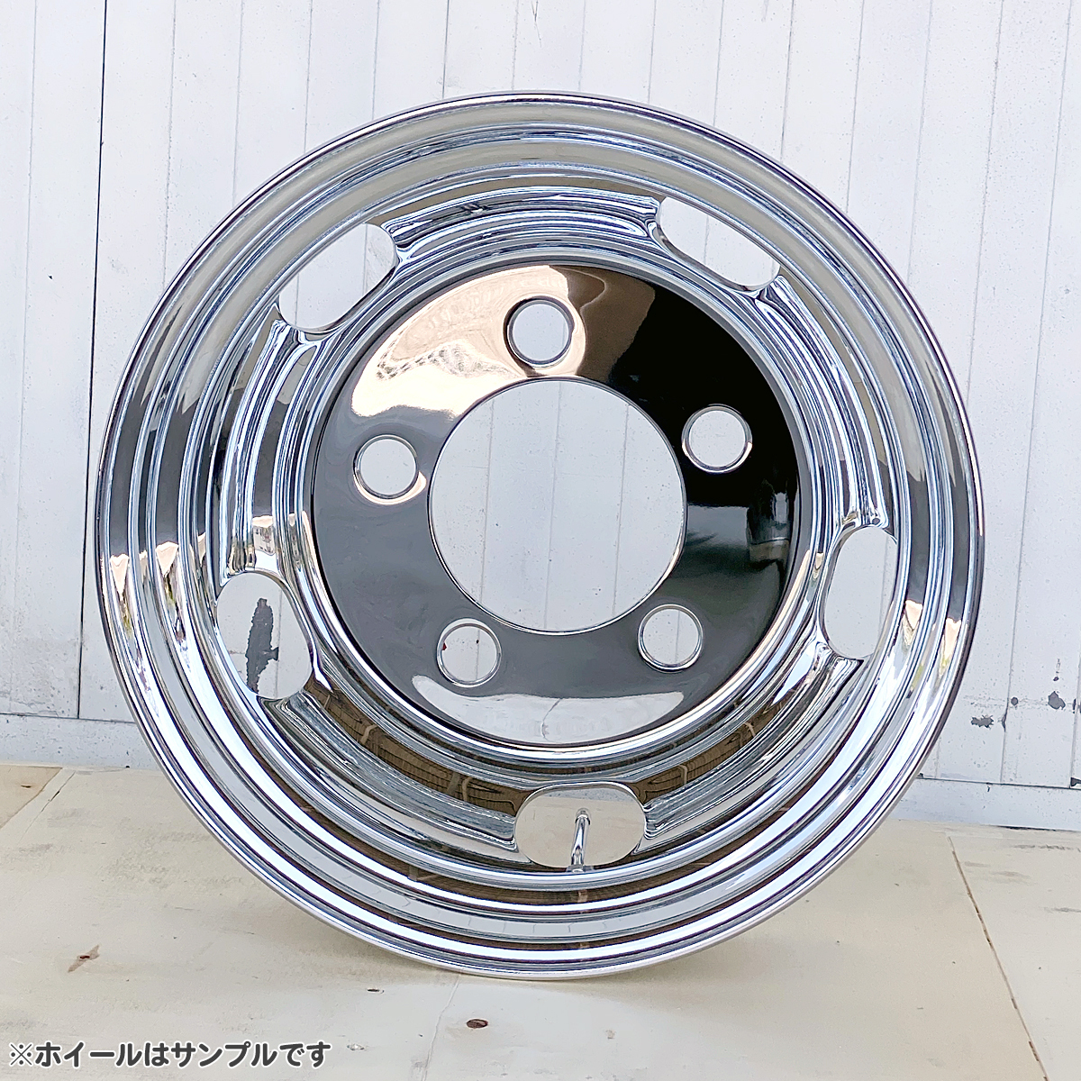 4枚 1臺分 メッキホイール 17.5×5.25 5穴 115 PCD203.2 エルフ トラック 小型 2トン 3トン 新品 錆汁止め無料 1年保証 DOT-X