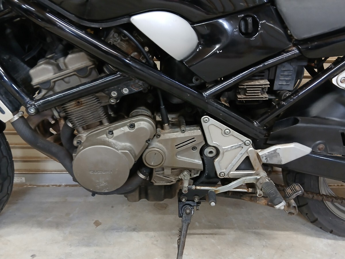 1円スタート! 古河市発 スズキ バンディット250 GJ74A 書類カギOK! 仕上げベースに!! 4気筒 バリオス ホーネット ジェイド XJR CB GS GF