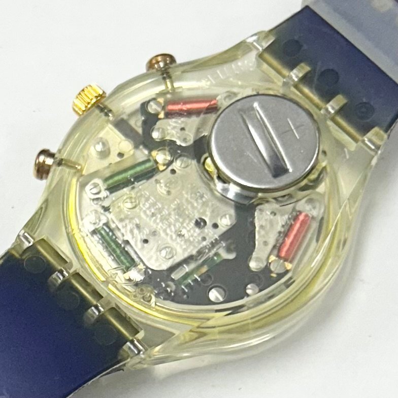 *swatch* Olympic 100 anniversary commemoration модель 1894-1994 кварц наручные часы мужской часы оттенок голубого циферблат кейс / вне с ящиком хронограф неподвижный товар 