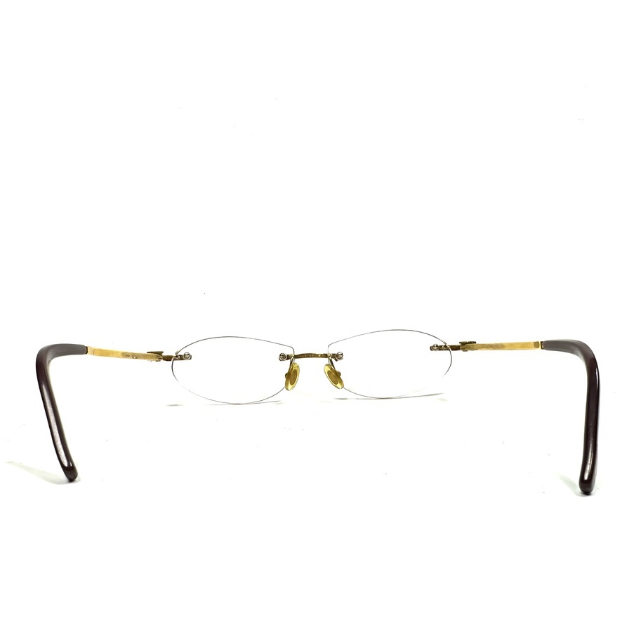 希少◇Cartier カルティエ リムレス シングルポイント メガネ サングラス Cモチーフ ヴィンテージ メンズ レディース ユニセックス