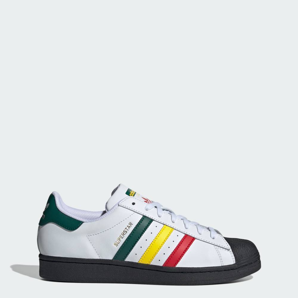 Adidas 27.5cm оригиналы super Star включая налог обычная цена 16500 иен белый зеленый adidas Originals SUPERSTAR белый зеленый красный желтый цвет натуральный кожа 
