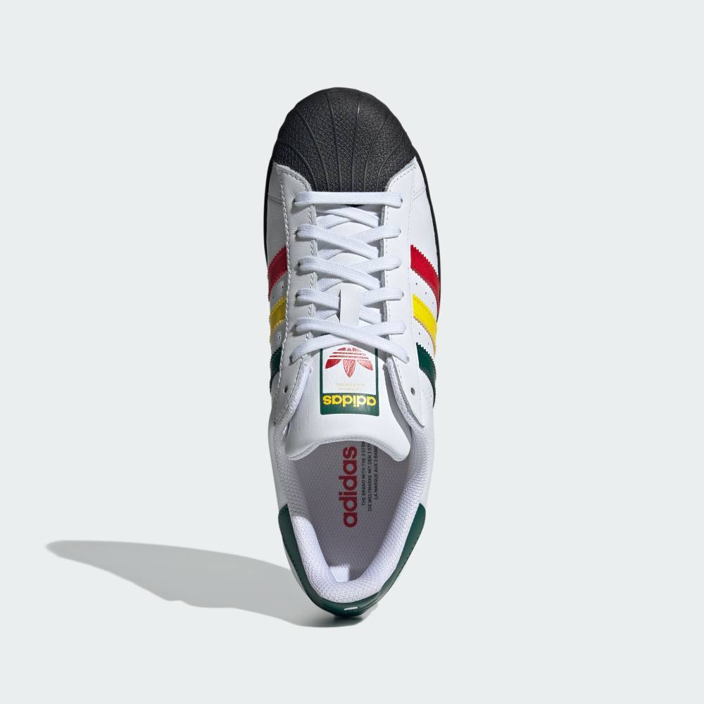  Adidas 27.5cm оригиналы super Star включая налог обычная цена 16500 иен белый зеленый adidas Originals SUPERSTAR белый зеленый красный желтый цвет натуральный кожа 