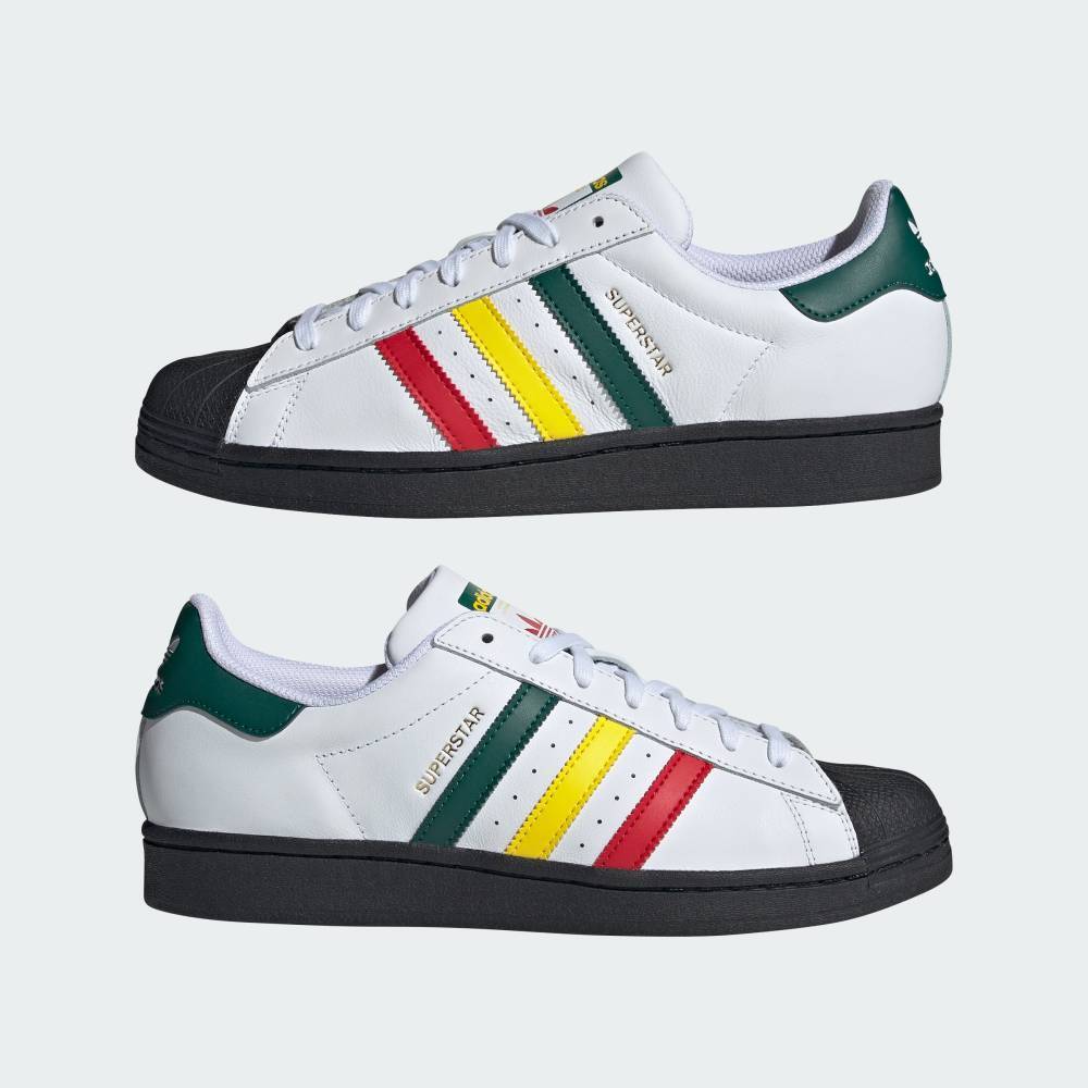  Adidas 27.5cm оригиналы super Star включая налог обычная цена 16500 иен белый зеленый adidas Originals SUPERSTAR белый зеленый красный желтый цвет натуральный кожа 