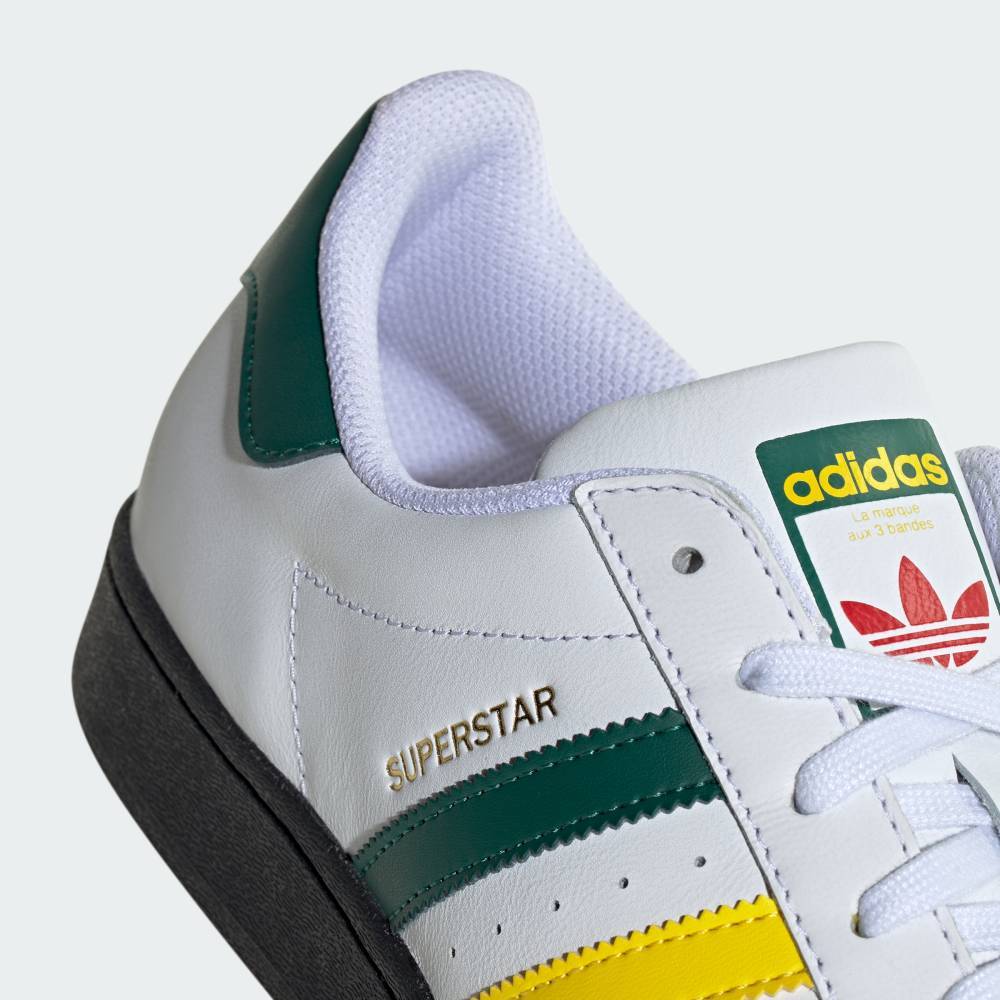  Adidas 27.5cm оригиналы super Star включая налог обычная цена 16500 иен белый зеленый adidas Originals SUPERSTAR белый зеленый красный желтый цвет натуральный кожа 