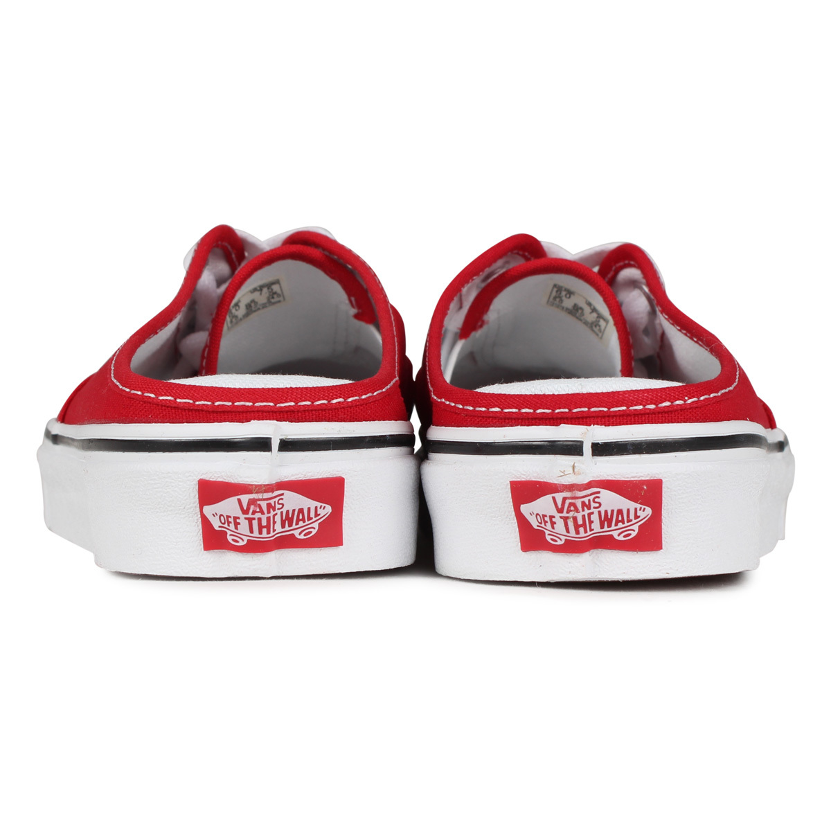ヴァンズ 24cm オーセンティック ミュール レッド VANS AUTHENTIC MULE 赤 バンズ レディース スニーカー スリッポン