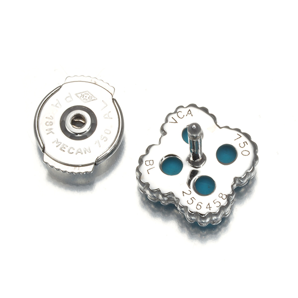  Van Cleef & Arpels серьги бирюзовый бирюза Suite aru рукоятка blaK18WG письменная гарантия BLJ