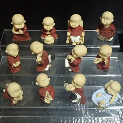 ◎12体セット ●仏教 学問僧 少林寺拳法 修行僧 小僧 一休さん 小坊主 の画像1
