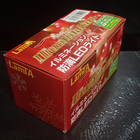 LamTA イルミネーション防滴LED ホワイト100球 クリアコード 點(diǎn)滅８パターン メモリー機(jī)能付き コントーラー搭載