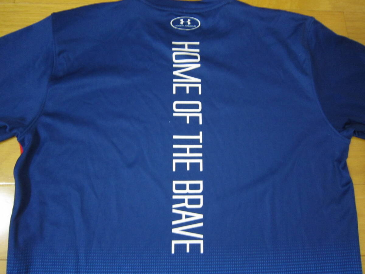 underarmour USA HOME OF THE BRAVE heat gear T-shirt アンダーアーマー USA ヒートギア Tシャツ MTR3054 size S-M