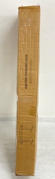 1円スタート Gamork 電動スタンディングデスク 奧行き60×幅140cm 高さ調(diào)整70～118cm メモリ機能 靜音 YBL-ESD ブラウン D04655/JS