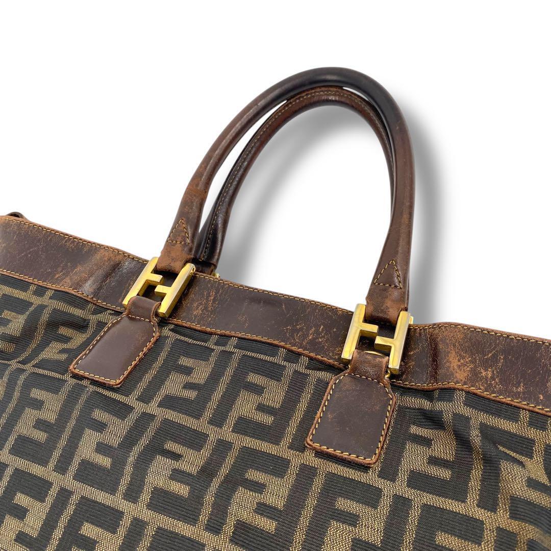 Vintage Fendi Zucca FF logo tote bag
