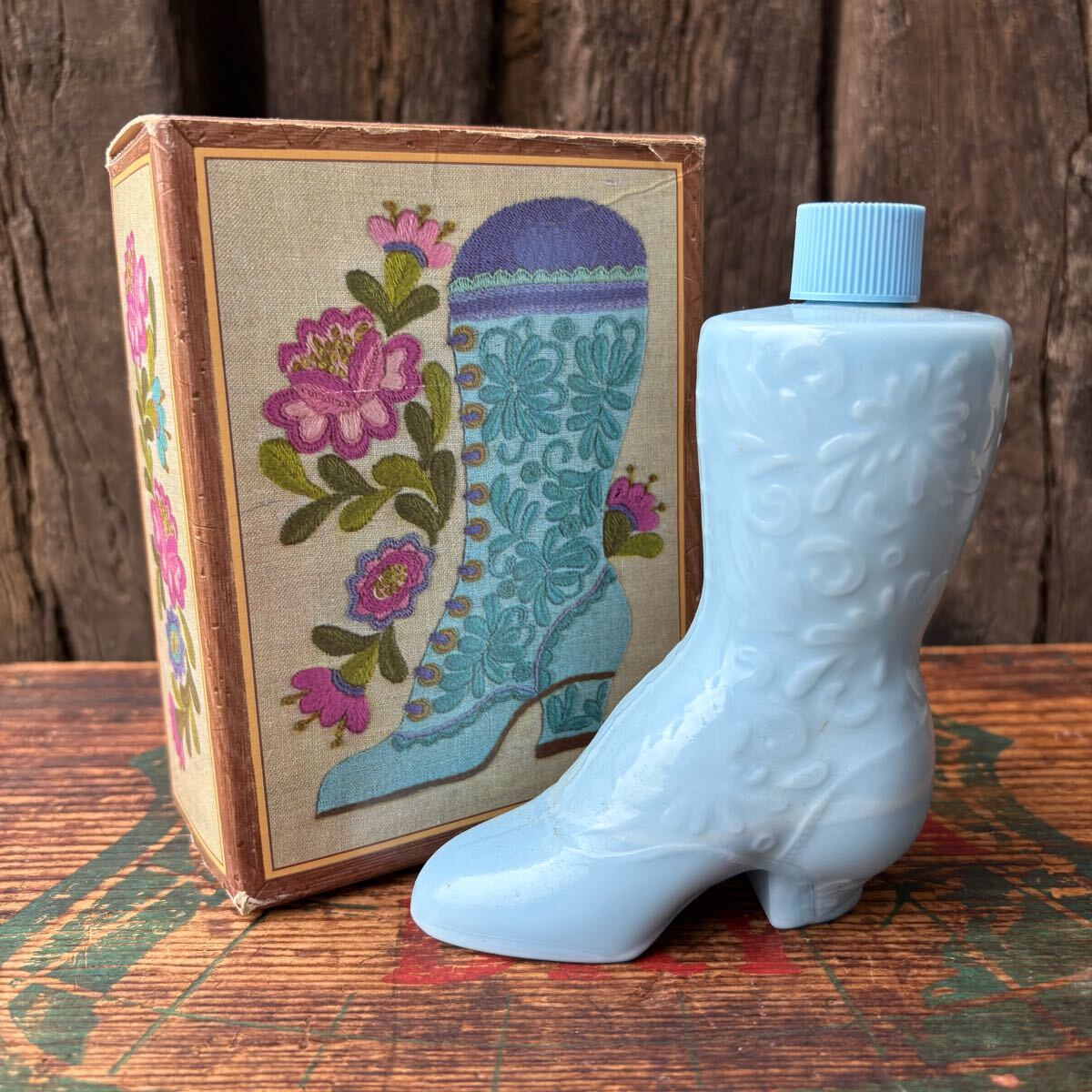 【USA vintage】AVON bottle Fashion Boot エイボン ガラスボトル 香水瓶 アメリカ ビンテージ