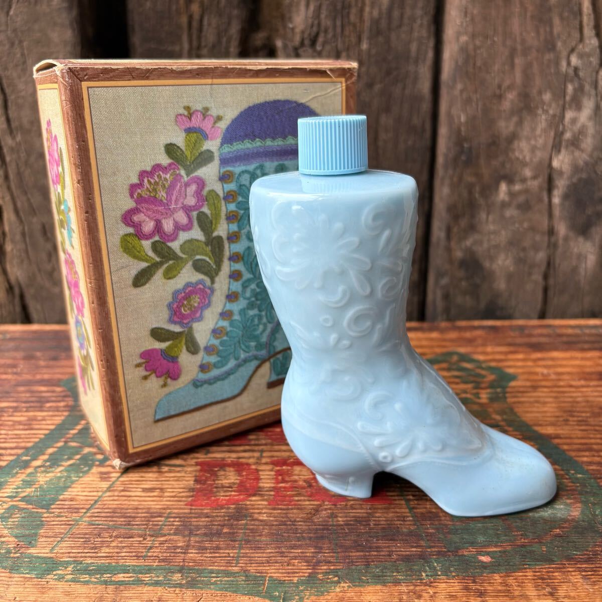 【USA vintage】AVON bottle Fashion Boot エイボン ガラスボトル 香水瓶 アメリカ ビンテージ