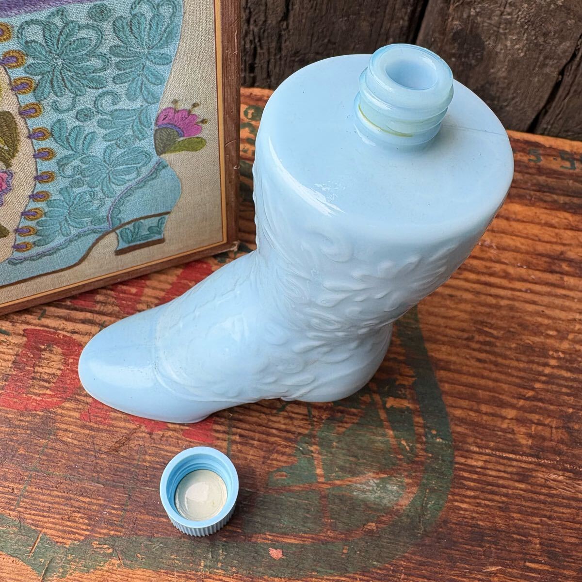 【USA vintage】AVON bottle Fashion Boot エイボン ガラスボトル 香水瓶 アメリカ ビンテージ
