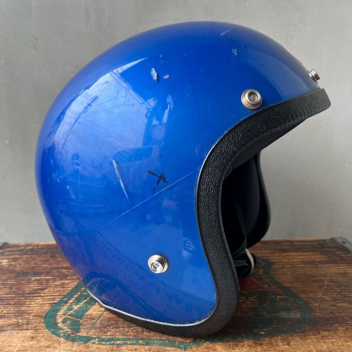 【USA vintage】GRANT Helmet Blue グラント　ジェットヘルメット　ヘルメット　アメリカ　ビンテージ