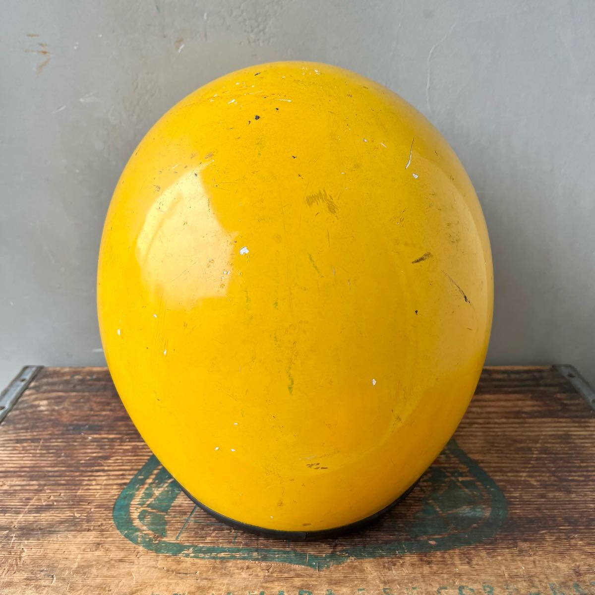 【USA vintage】Jet Helmet Yellow ジェットヘルメット　ヘルメット　アメリカ　ビンテージ