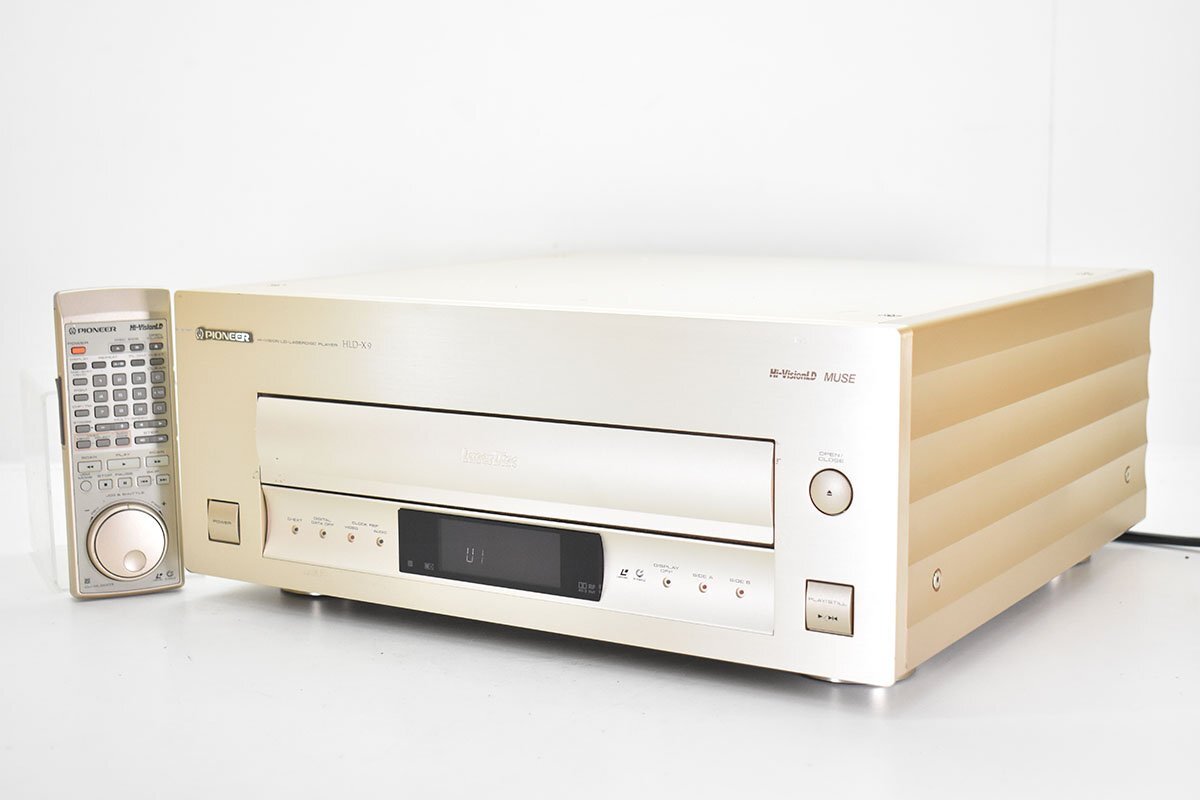 PIONEER HLD-X9 Hi-Vision LD レーザーディスクプレーヤー 純正リモコン付[パイオニア][LASERDISC PLAYER]14M