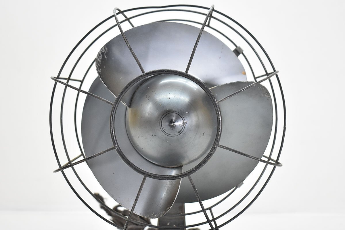 希少 芝浦 C-7080 小型 20cm 3枚羽根 ビンテージ 交流電機(jī)扇 扇風(fēng)機(jī)[SHIBAURA][卓上扇][鉄扇][アンティーク][昭和レトロ][當(dāng)時(shí)物]17M