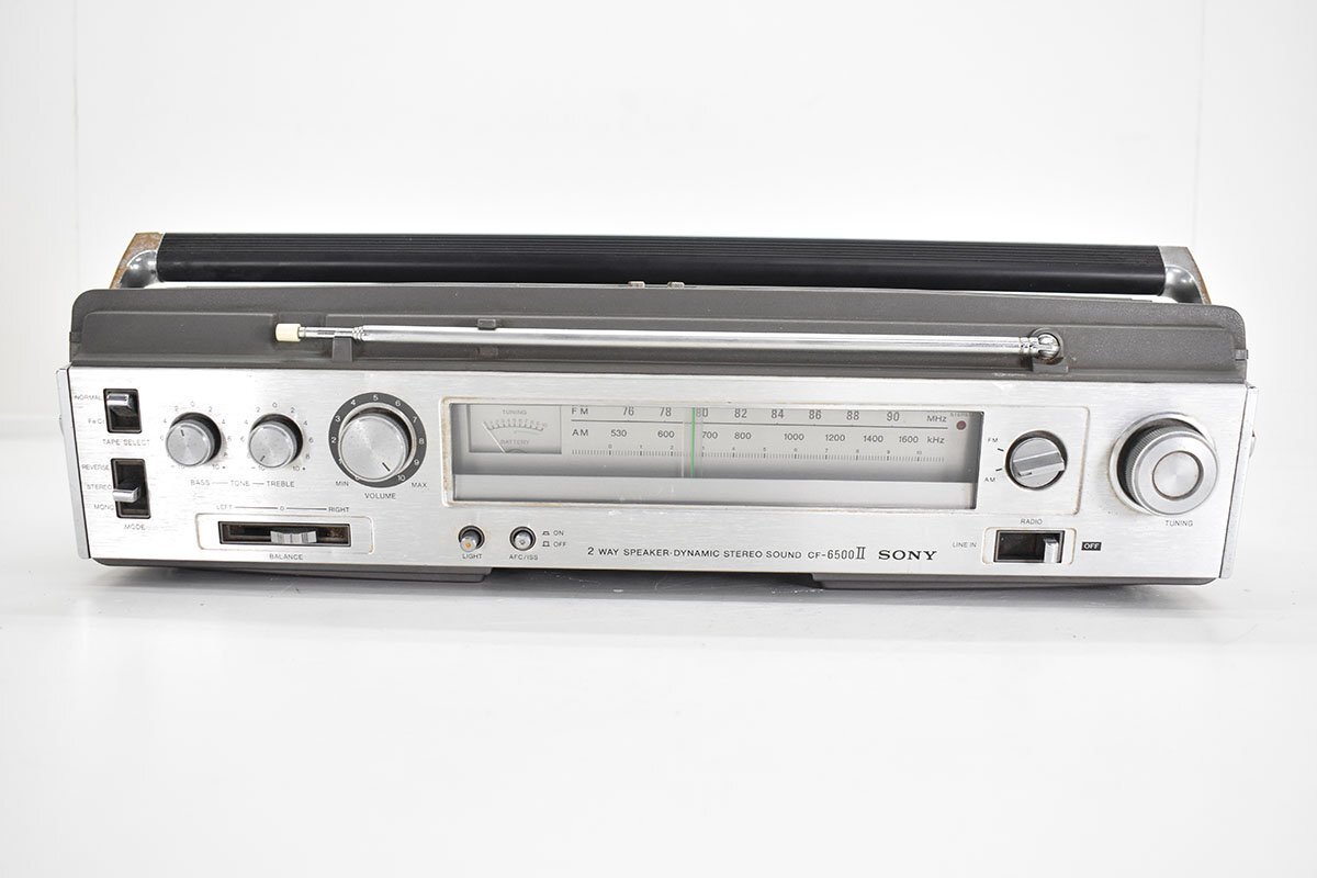 SONY CF-6500II STEREO ZILBAP магнитола [ Sony ][ радио кассета магнитофон ][RADIO CASSETTE RECORDER][ Showa Retro ][ подлинная вещь ]20M