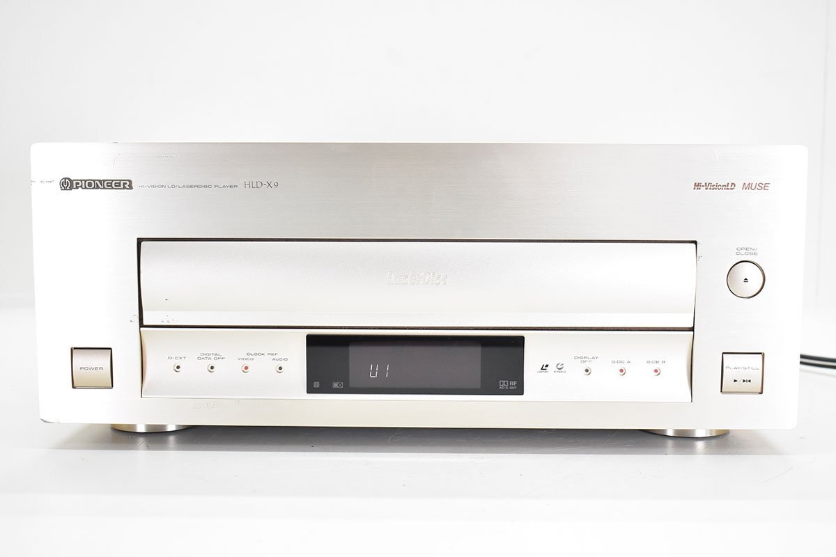 PIONEER HLD-X9 Hi-Vision LD レーザーディスクプレーヤー 純正リモコン付[パイオニア][LASERDISC PLAYER]14M