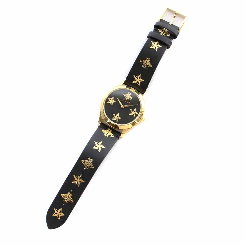 【美品】GUCCI グッチ G-Timeless Ｇタイムレス クォーツ ユニセックス 蜂＆星 腕時計