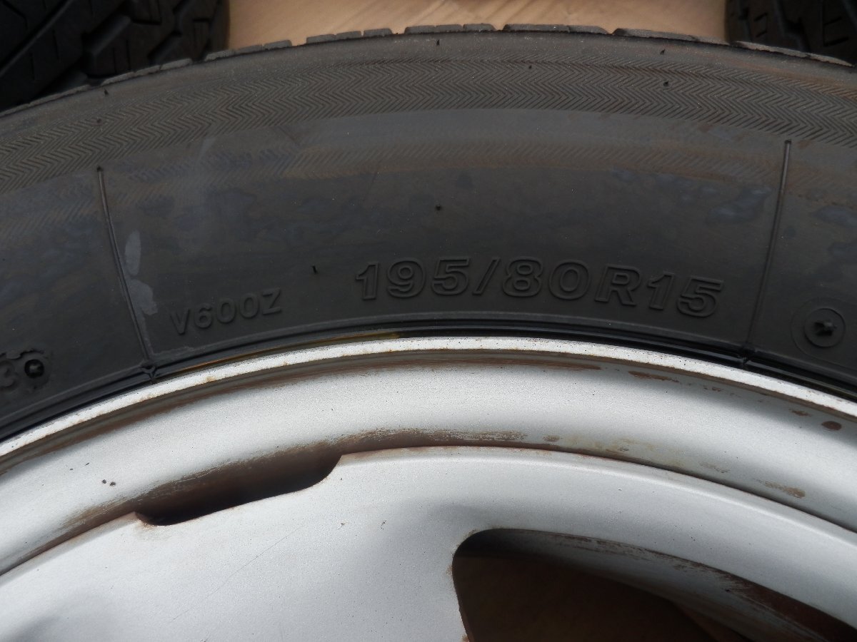 ハイエース195/80Ｒ15/ テツ＆ラジアル 4本組 6穴 BRIDGESTONE TY1301
