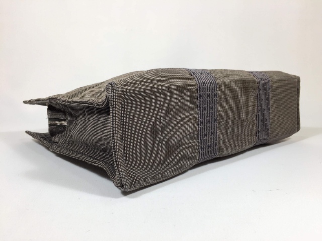 エルメス トートバッグ エールライン MM キャンバス グレー 【人気 美品】 返品保証